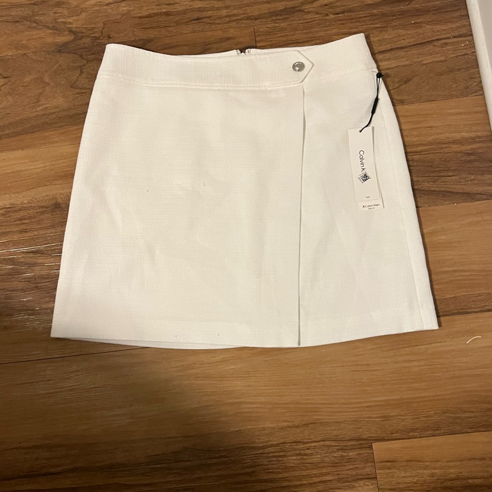 Calvin Klein white skirt